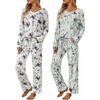Purple Floral  Mint Gray Floral