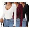 Black/White/Wine Red Leopard