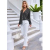 Ekouaer Pajamas Set Long Sleeve Sleepwear Womens Button Down Soft Pjs(Deep Grey)