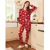 Ekouaer Pajamas Set Long Sleeve Sleepwear Womens Button Down Soft Pjs(Red Merry Christmas)