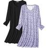 Black/Purple Floral