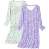 Purple Star/Floral Light Green