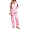 Pink Christmas Candy Cane Print